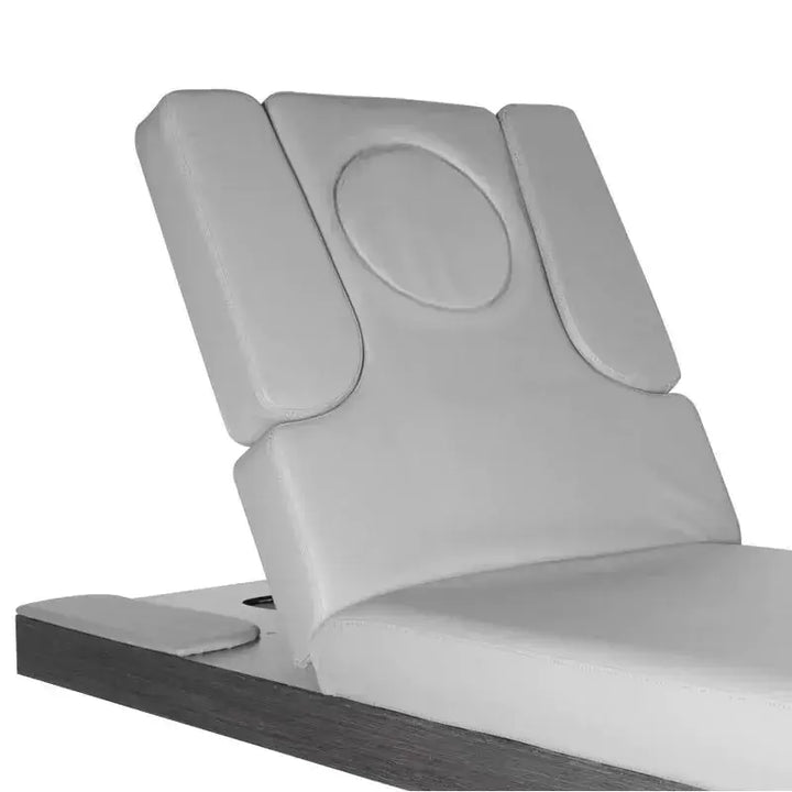 Spa cosmetic bed azzurro wood heated light gray BarberCity