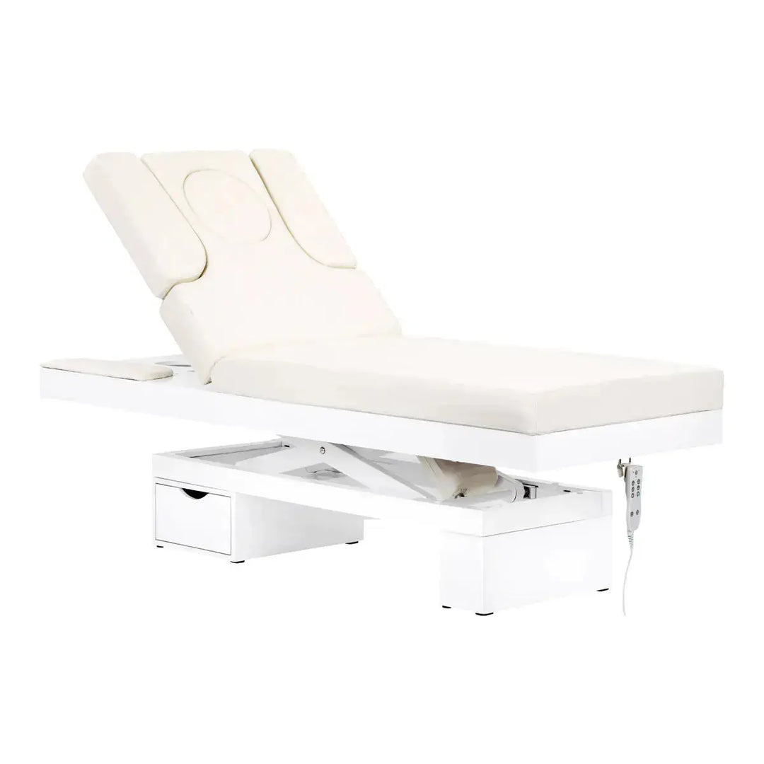 Spa cosmetic bed azzurro glowing white heated BarberCity