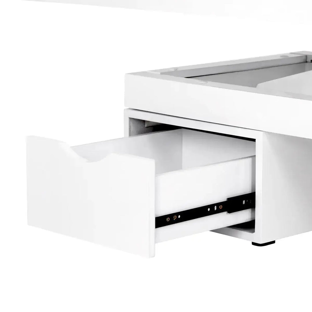 Spa cosmetic bed azzurro glowing white heated BarberCity