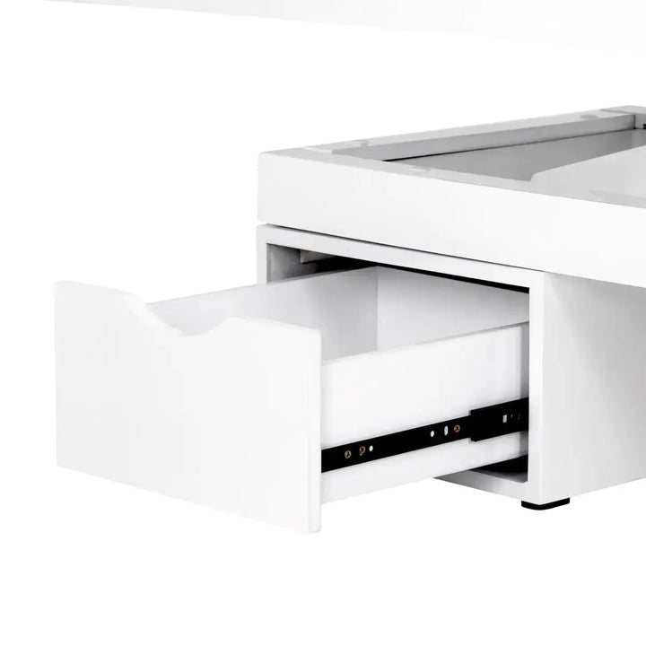 Spa cosmetic bed azzurro glowing white heated BarberCity