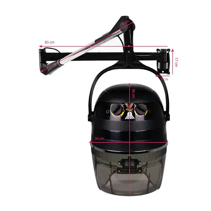 HANGING DRYER 1600A ONE SPEED BLACK Gabbiano