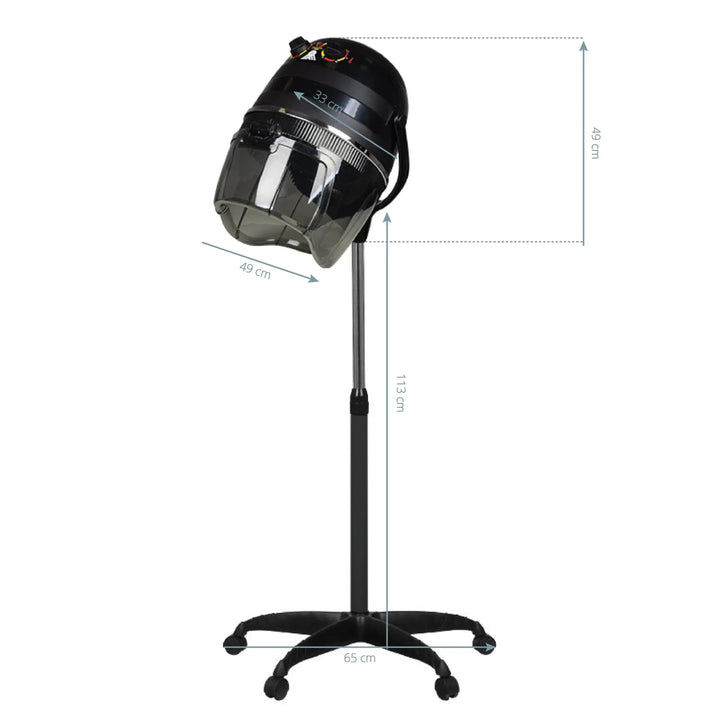 Standing dryer 1600 one speed black Gabbiano