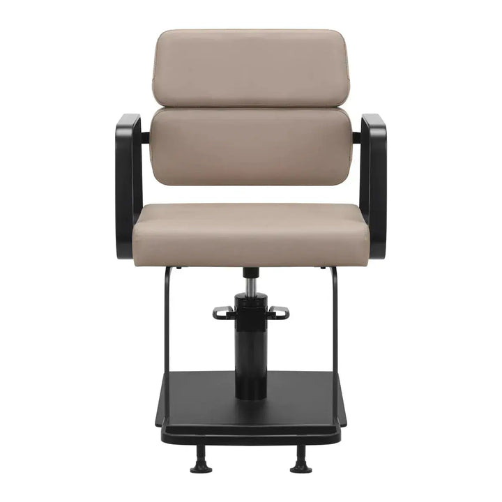 Porto-BM hairdressing chair black beige Gabbiano
