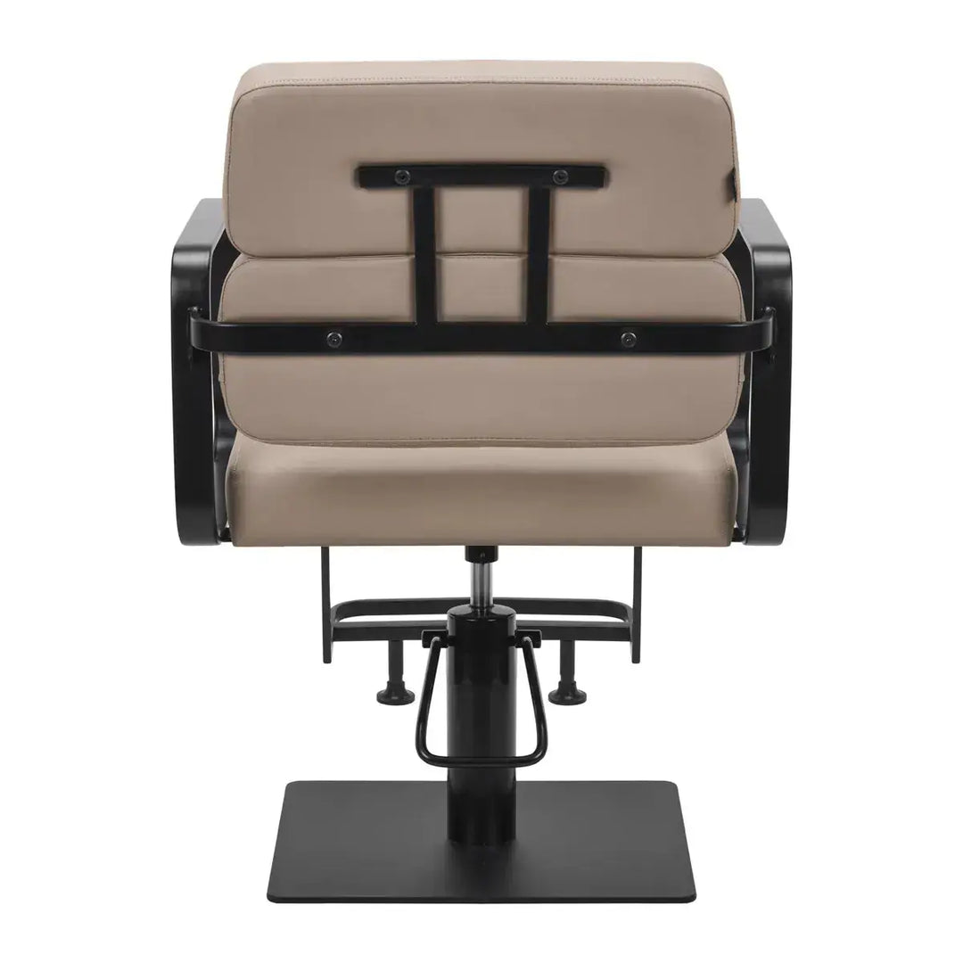 Porto-BM hairdressing chair black beige Gabbiano