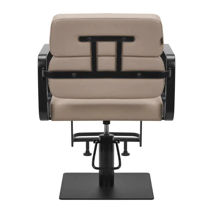 Porto-BM hairdressing chair black beige Gabbiano