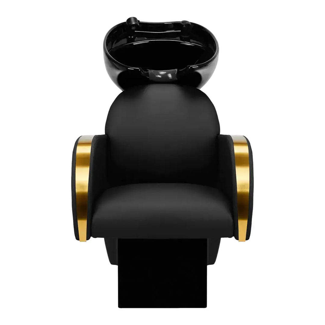 Hairdressing wash unit Malaga gold and black Gabbiano