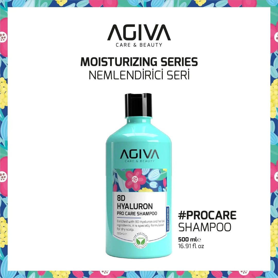 8D Hyaluron Pro Care Shampoo - 500 AGIVA