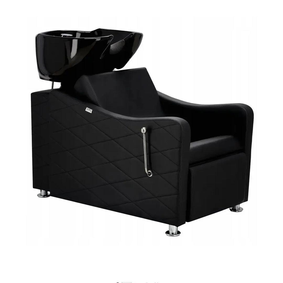 Schamponering King – Lyxig Tvättstol med Svart BarberCity