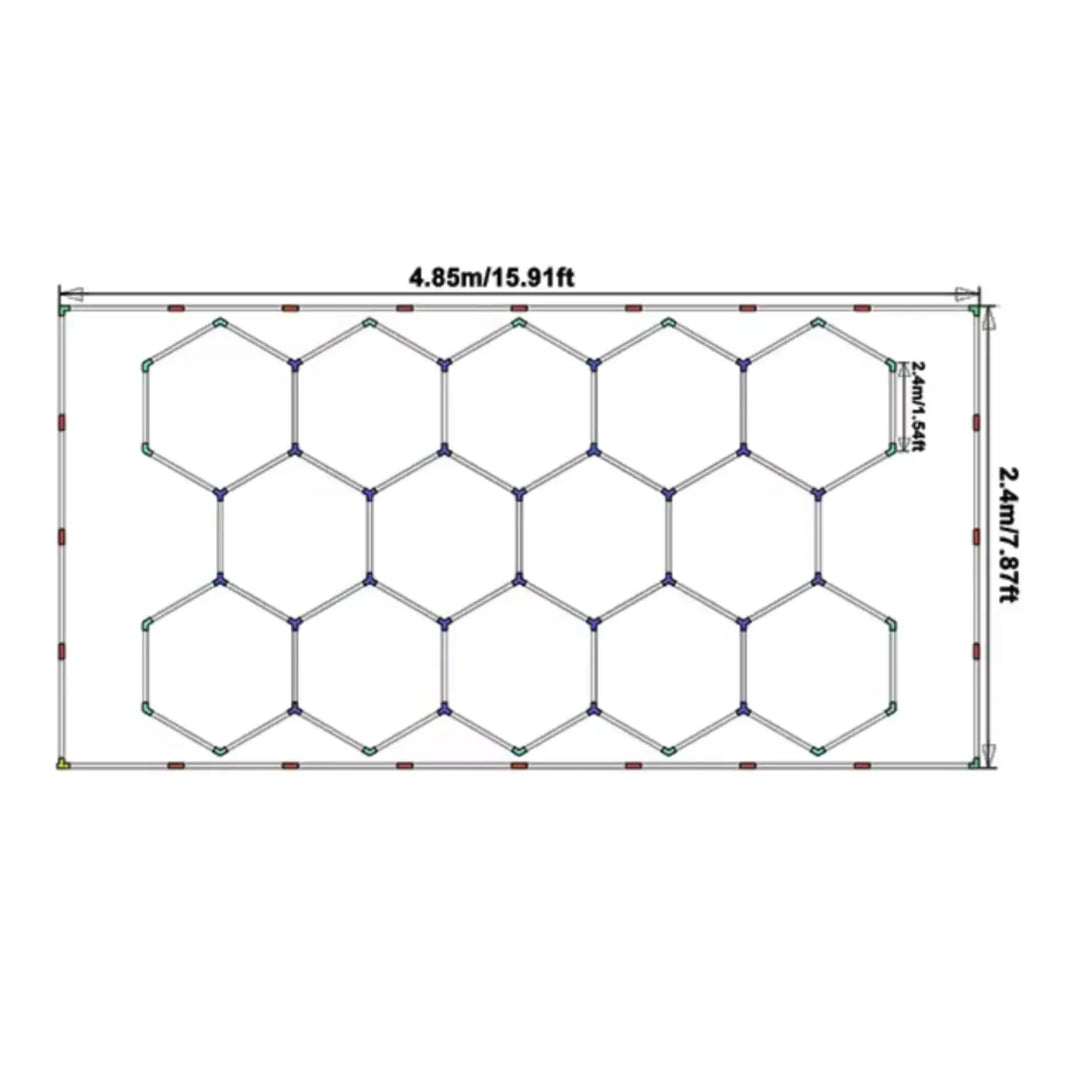Led Hexagon Barber Shop Barrier Light Led My Store