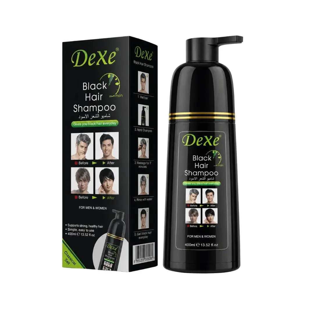 Dexe Black Hair Shampoo 400 ml BarberCity