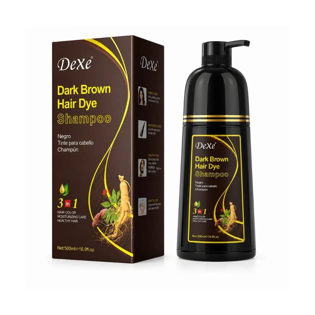 Dexe Dark Brown Hair Dye Shampoo 500 ml Klipp&Trim
