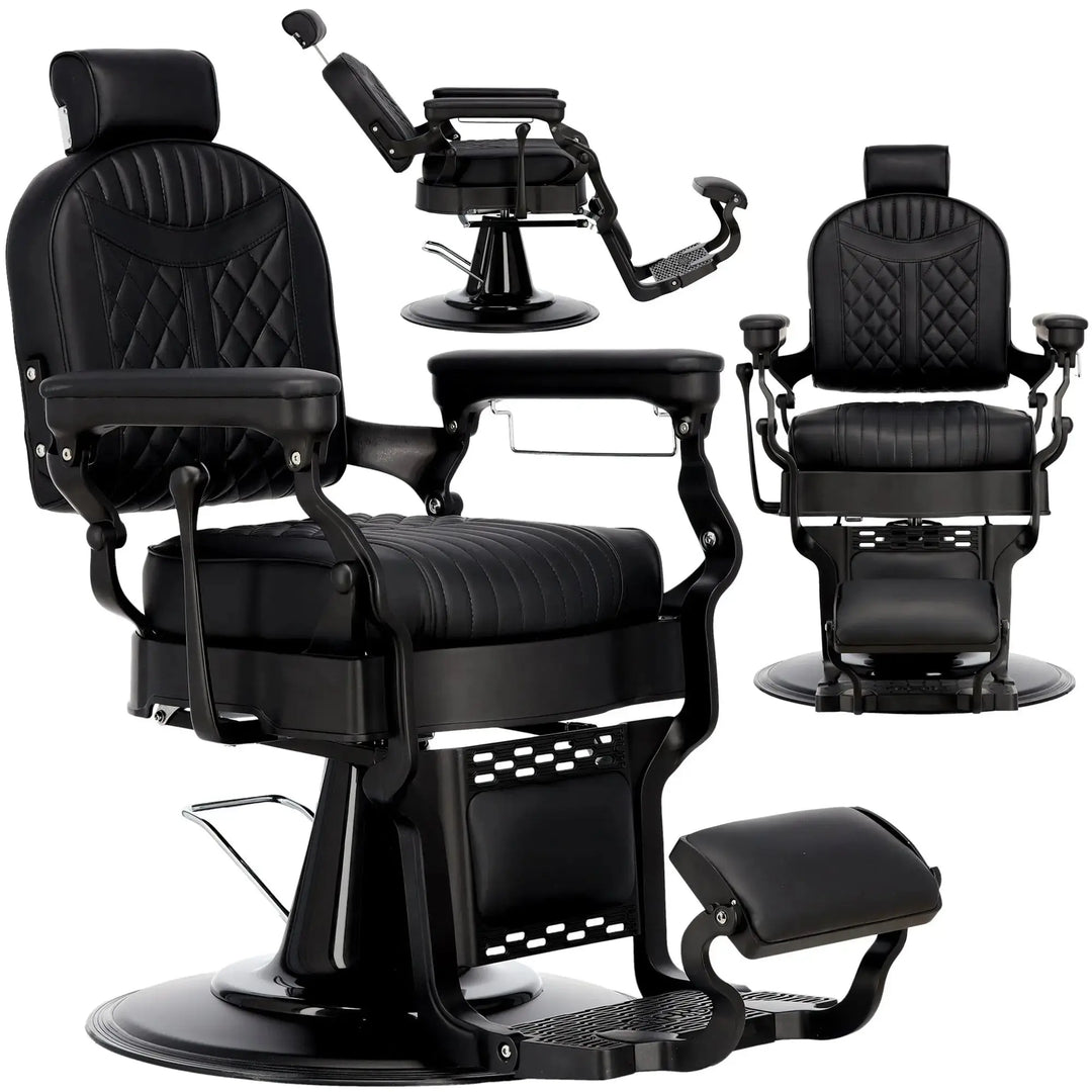 Barber chair Black-Black My Store