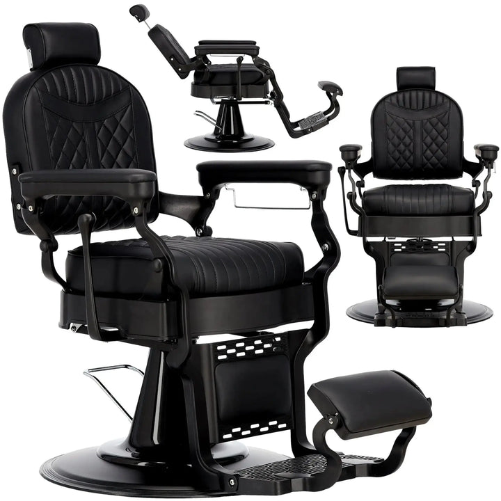 Barber chair Black-Black My Store