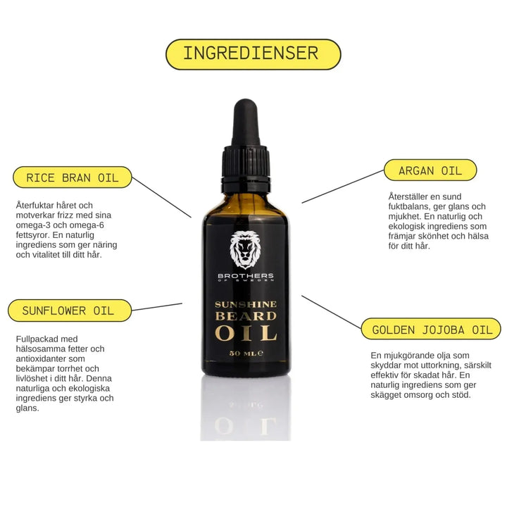 Sunshine Beard Oil 50ml Brothers Of Sweden
