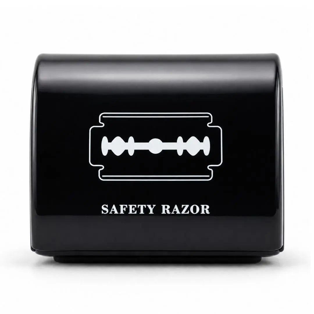 Safety Razor Blade Disposal Box – Svart Klipp&Trim