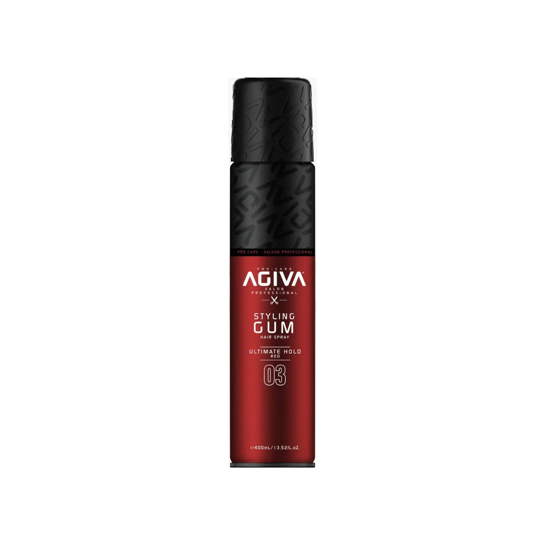 Styling Hair Spray Gum Ultimate Hold Red 03 AGIVA