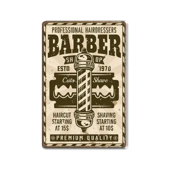 Barber Vintage Metal #27 My Store