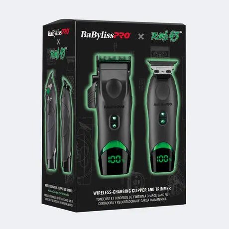 BaBylissPRO® X Tomb45® Wireless-Charging Clipper & Trimmer Duo Tomb45®