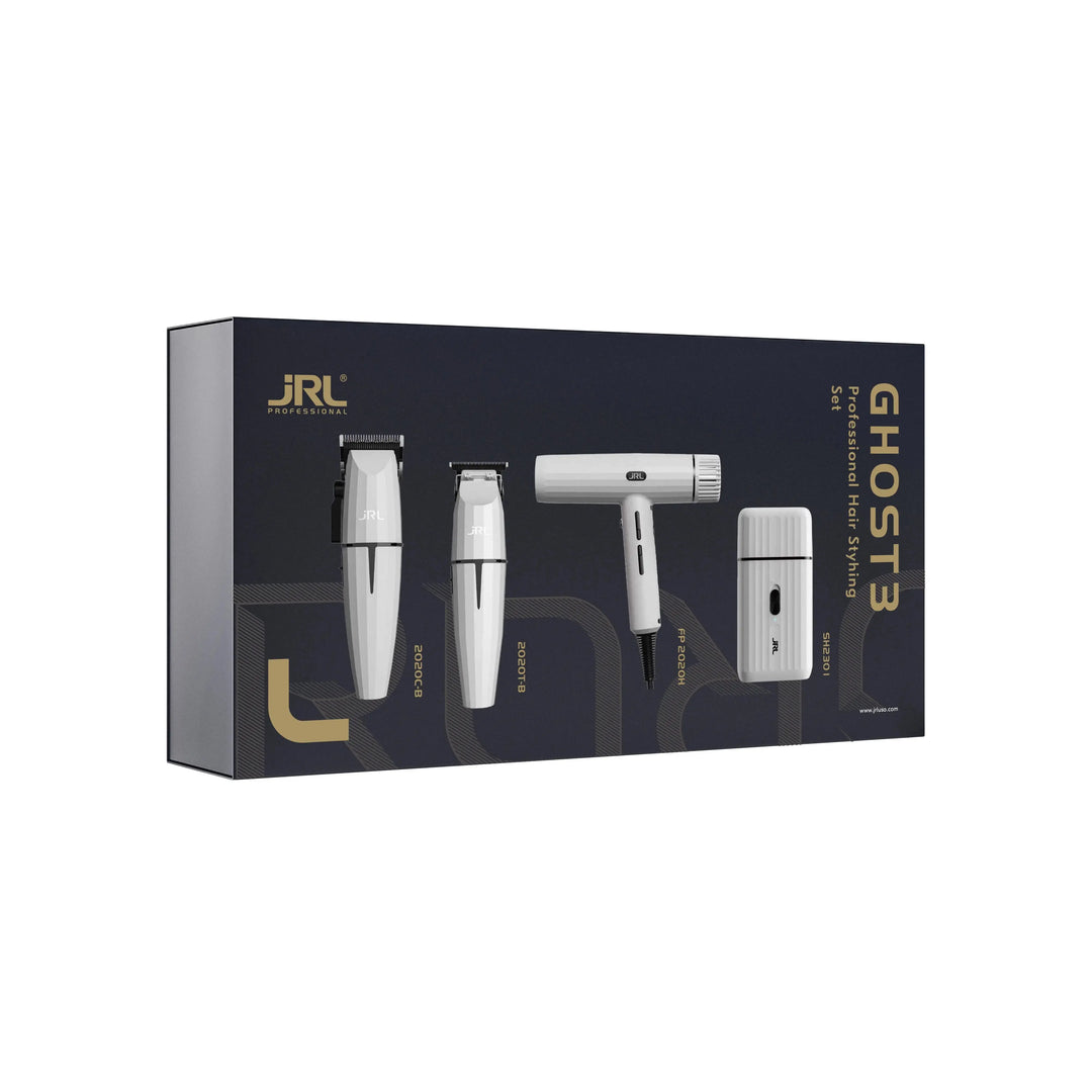 JRL Ghost Collection #3 - Clipper, Trimmer, Shaver & Forte Pro Dryer JRL