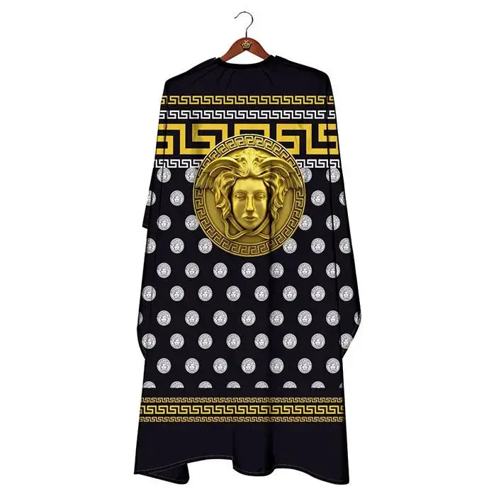 Lyxig Frisörkappa med Grekiskt Mönster BarberCity