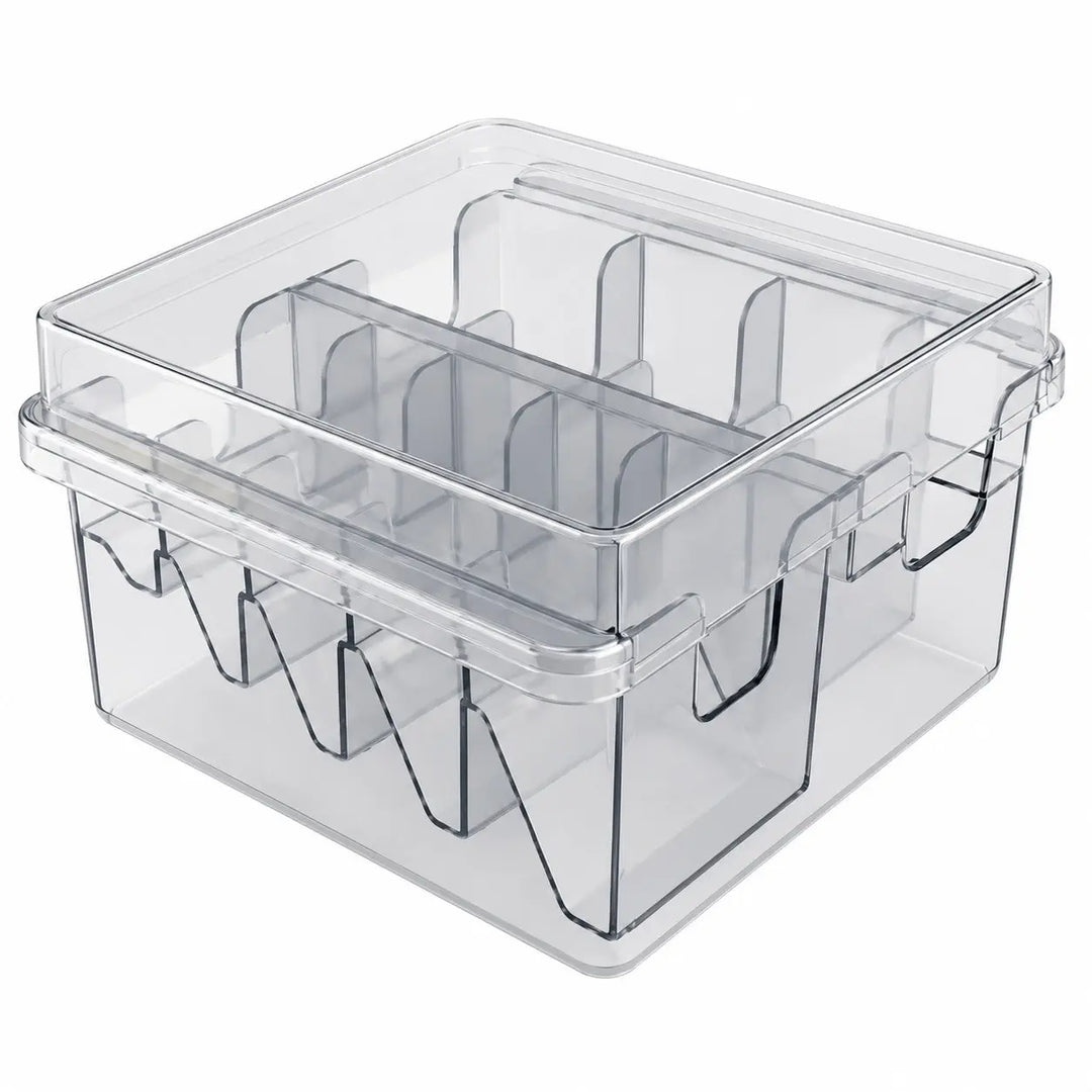 Transparent Verktygsbox med Fack Klipp&Trim