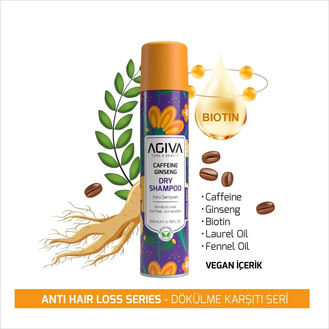 Caffeine Ginseng Pro Care Dry Shampoo AGIVA
