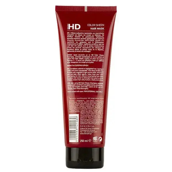 HD HAIR MASK COLOR SHEEN 250ML HD