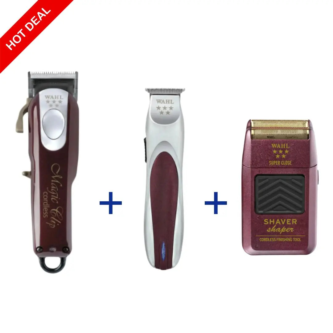 Wahl Barber Pro Set – Magic Clip + A-LIGN Trimmer + 5 Star Shaver WAHL