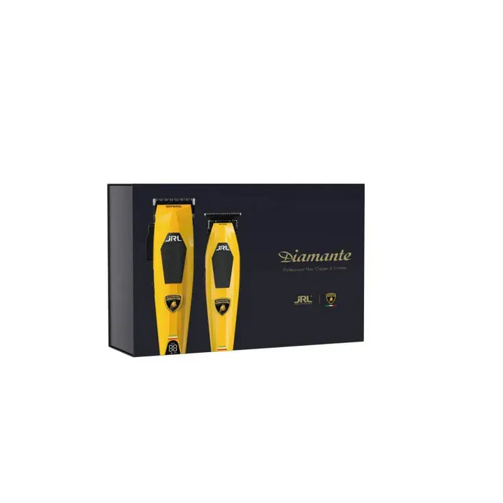 JRL Professional X Lamborghini Diamante Cordless Clipper and Trimmer Combo Yellow JRL