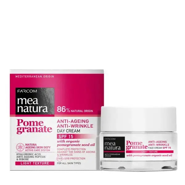 MEA NATURA POMEGRANATE ANTI-AGEING DAY CREAM SPF15 50ML MEA NATURA