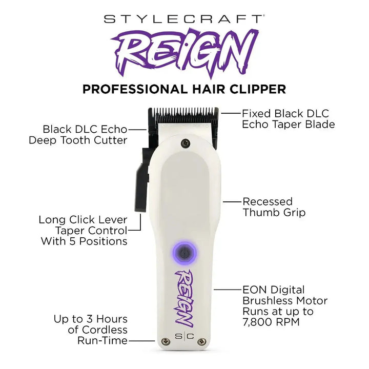 SC Reign Professional Hair Clipper Stylecraft